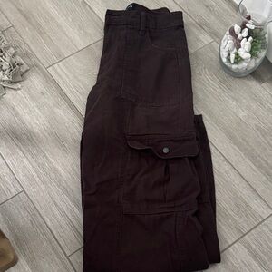 Aeropostale Men's Deep Brown Cargo Pants